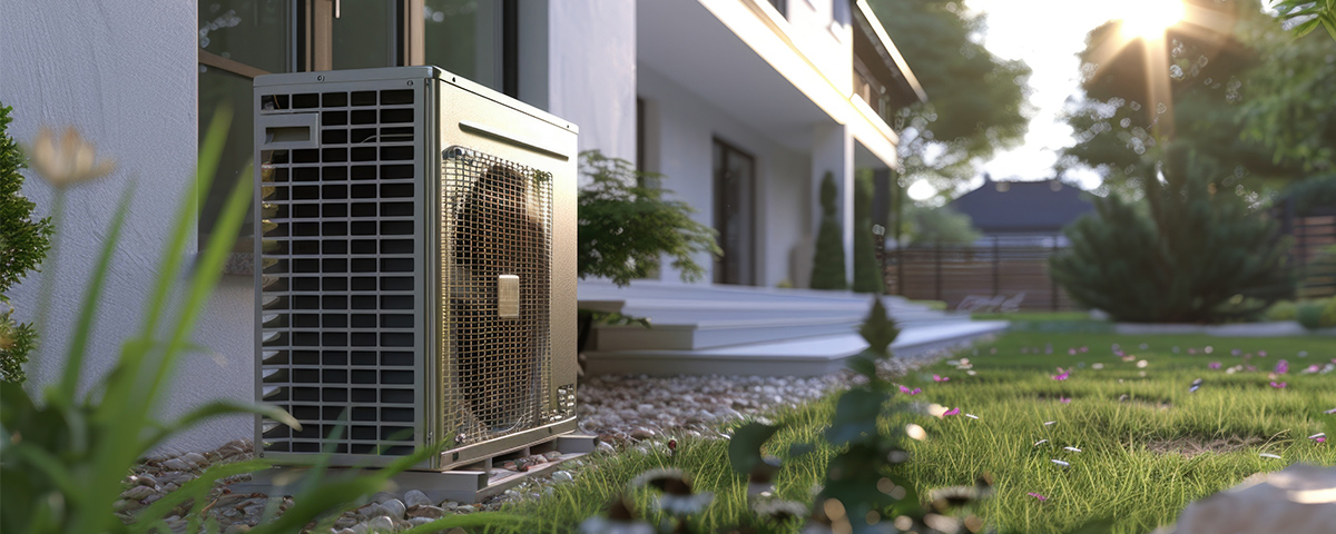 heat pump outside of home